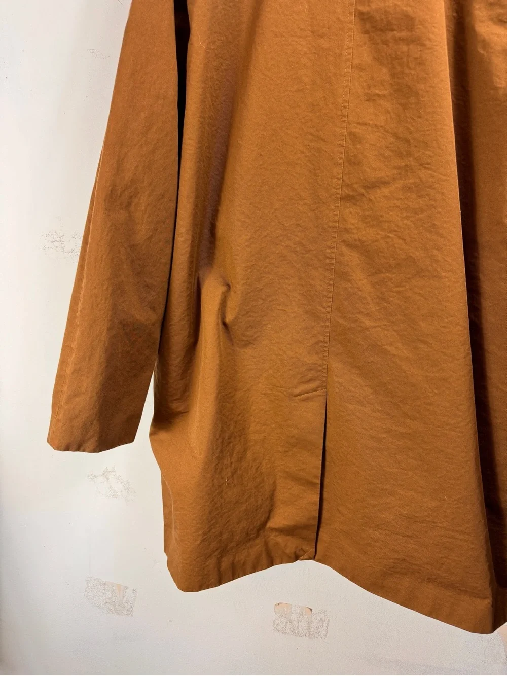 Banana Republic Size XL Waxed Mac Jacket Water Resistant Brown Field Cotton